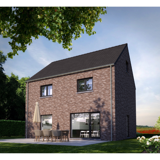 Nieuwbouwwoning, Roelstraat lot 1A te Budingen, open bebouwingen