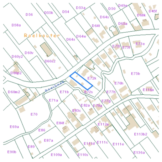 Verkavelingsplan Roelstraat lot 1A te Budingen, open bebouwingen