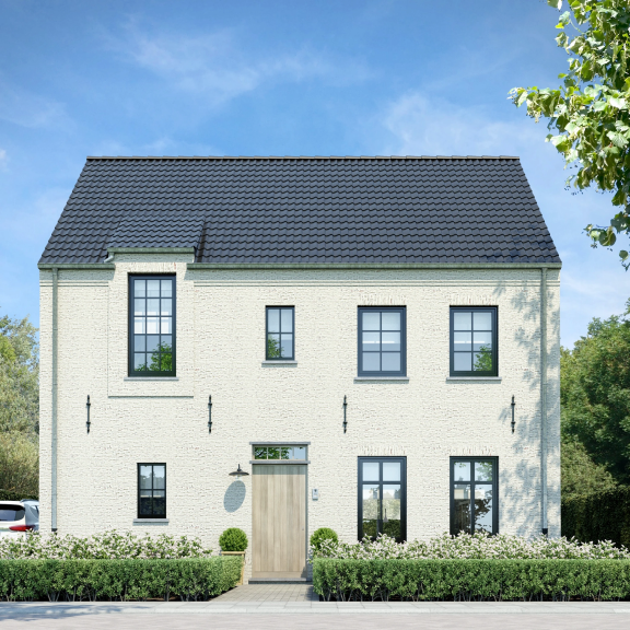 Nieuwbouwwoning, Blanklaerstraat Diest, open bebouwing Nieuwbouwwoning, Blanklaerstraat Diest, open bebouwing