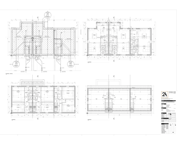 Residentie Kraaiennest Grondplan, Residentie Kraaiennest 2 halfopen en 1 gesloten bebouwing