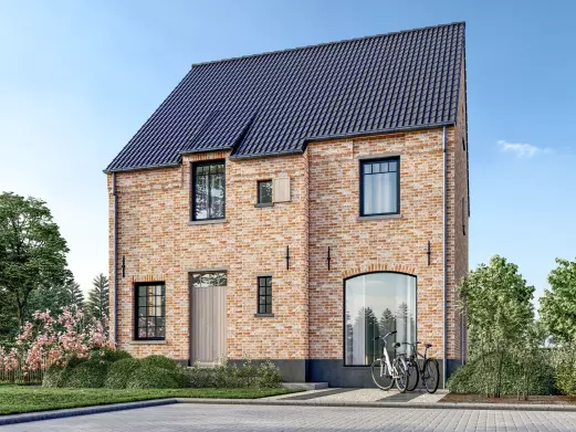 Nieuwbouwwoning, open bebouwing, klassieke woning, brouwershof Beerzel