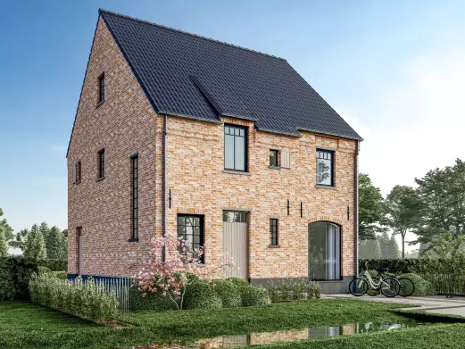 Nieuwbouwwoning, open bebouwing, klassieke woning, brouwershof Beerzel