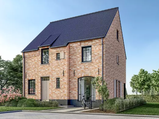 Nieuwbouwwoning, open bebouwing, klassieke woning, brouwershof Beerzel