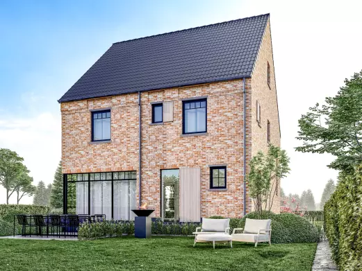 Nieuwbouwwoning, open bebouwing, klassieke woning, brouwershof Beerzel