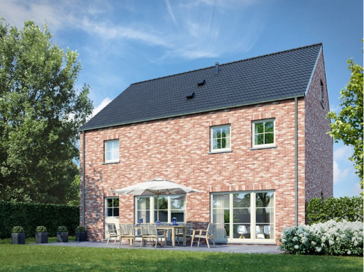 Nieuwbouwwoning, sparrenweg Tessenderlo, open bebouwing, klassieke woning
