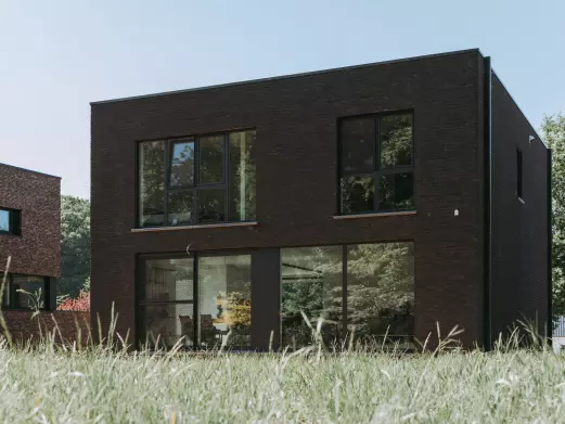 monderne woning met garage, Bilzen-Hoeselt Kiezelstraat, halfopen bebouwing