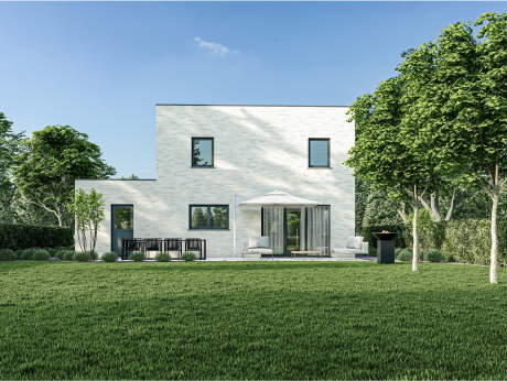 moderene woning met garage, open bebouwing, Herk-De-Stad sint-jansstraat