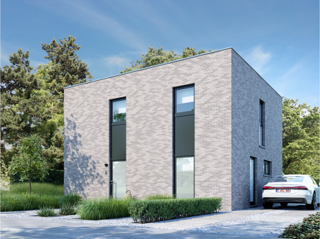 Nieuwbouwwoning, open moderne woning, Paal