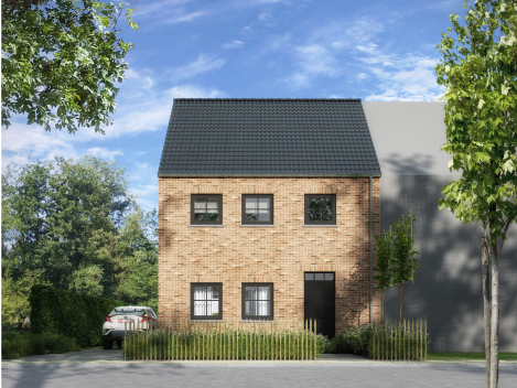Nieuwbouwwoning, Karekiet, klassieke woning, halfopen, Riemst