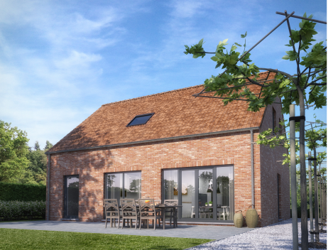 Nieuwbouwwoning, open klassieke bebouwing, Leeuwerik