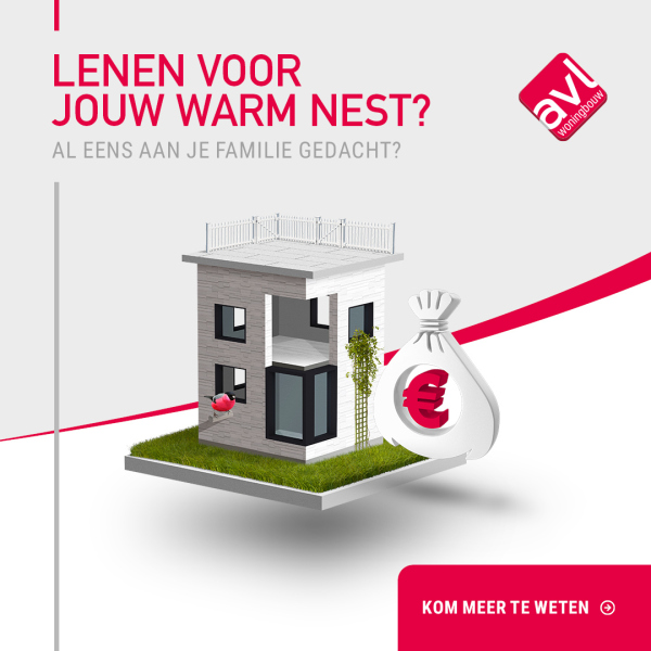 Herontdek de intrafamiliale lening Huis met eurosymbool