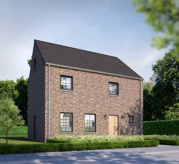 Nieuwbouwwoning, Roelstraat lot 1A te Budingen, open bebouwingen